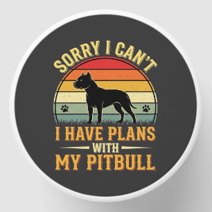 Pitbull Plans Vintage Sunset Dog Lover Mini Candle Favors