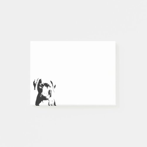 Pitbull puppy face post_it notes