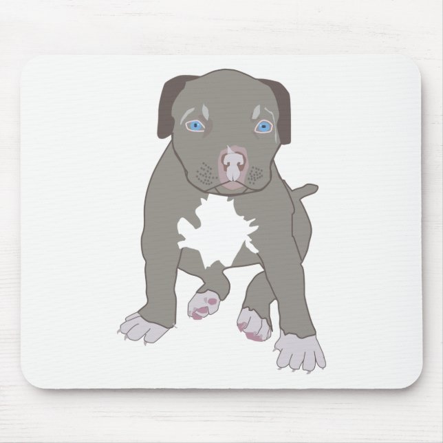 Pitbull Puppy Mouse Pad (Front)