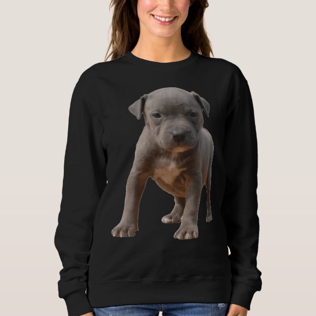 Pitbull Puppy Power Sweatshirt (Front)