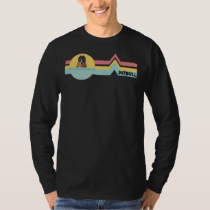 Pitbull Retro War Dog Mom T-Shirt