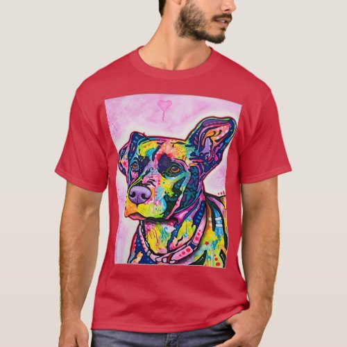 PitBull s Colourful Pit Bulls 4 T_Shirt