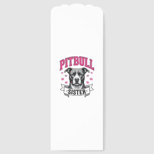 Pitbull Sister Vintage Dog Lover Vector Design_1 Bookmarks