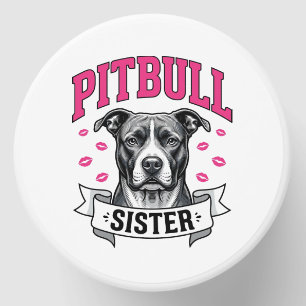 Pitbull Sister Vintage Dog Lover Vector Design_1 Mini Candle Favors