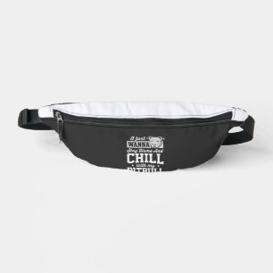 Pitbull Stay Home And Chill Design Fanny Pack