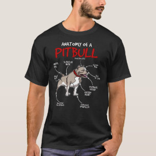 Pitbull Stuff Dog Anatomy Of A Pitbull T-Shirt