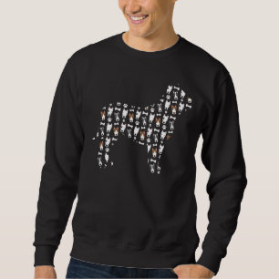 Pitbull Terrier Pattern Stafford Dog Sweatshirt