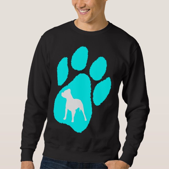 Pitbull Terrier Paw Sweatshirt (Front)