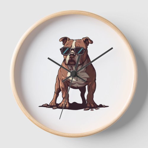 Pitbull The Secret Service Agent Clock