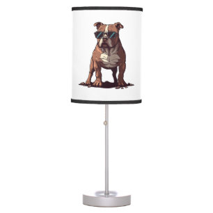 Pitbull The Secret Service Agent Table Lamp