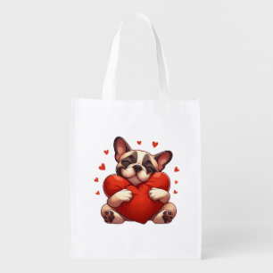 Pitbull Valentine's Day Gifts Grocery Bag