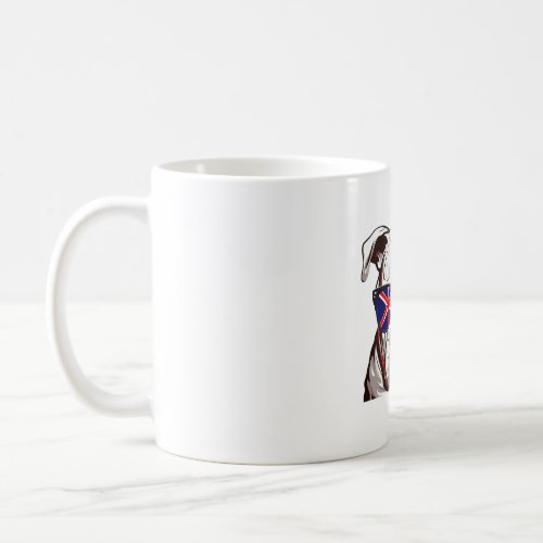 Pitbull Wearing Union Jack Sunglasses Coffee Mug