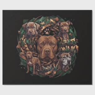 Pitbull Wrapping Paper