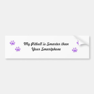 Pitbulls are smarter bumper sticker