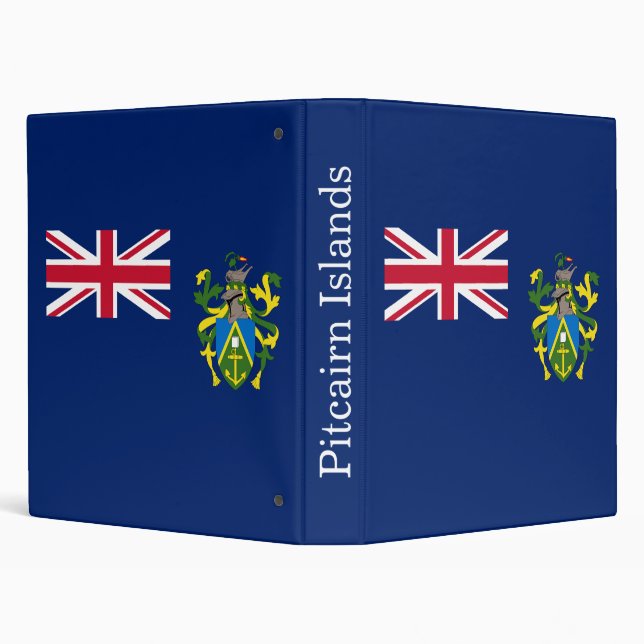 Pitcairn Islands Flag 3 Ring Binder (Background)