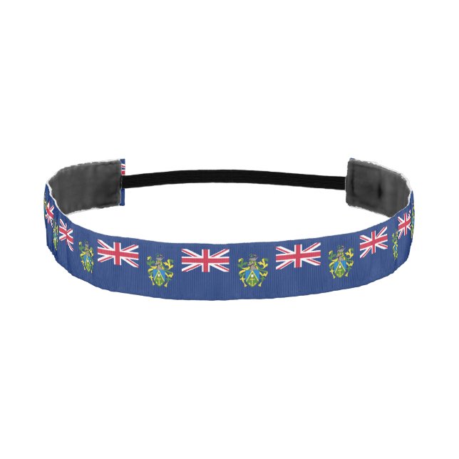Pitcairn Islands Flag Athletic Headband (Front)