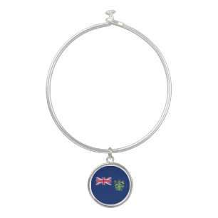 Pitcairn Islands Flag Bangle Bracelet