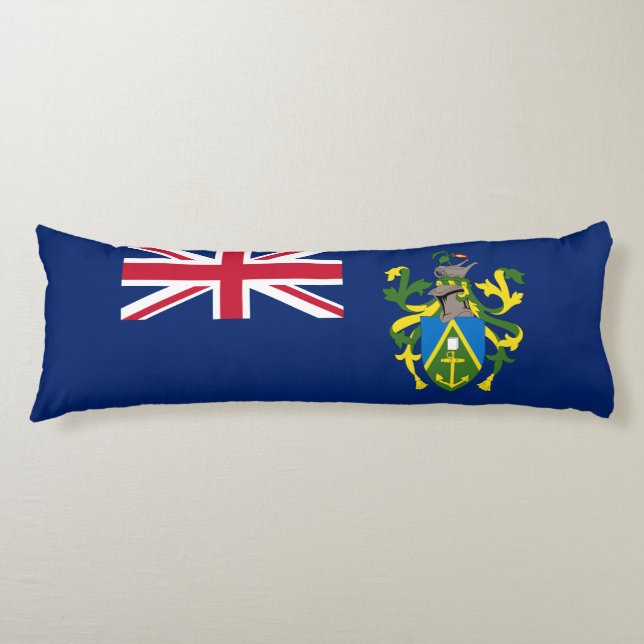 Pitcairn Islands Flag Body Pillow (Front)