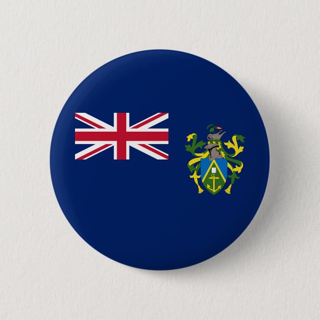 Pitcairn Islands Flag Button (Front)