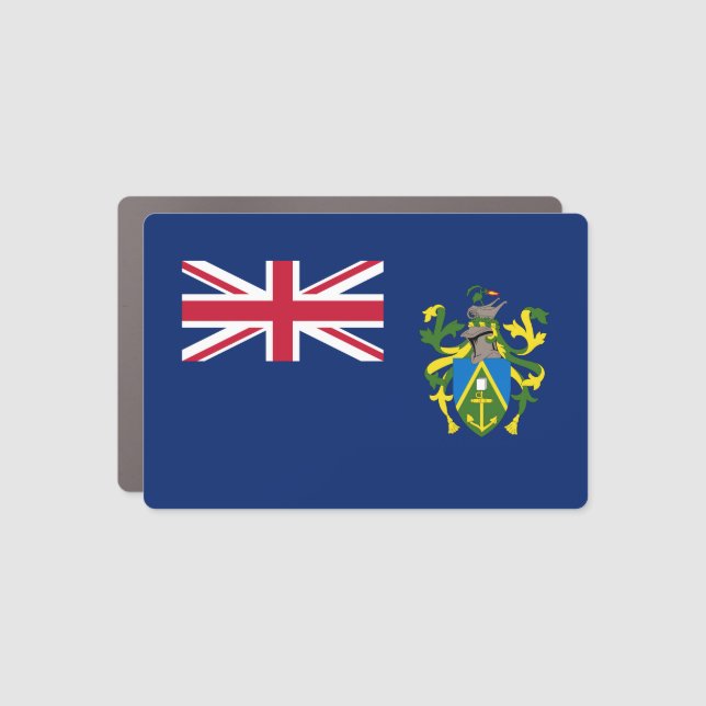 Pitcairn Islands Flag Car Magnet (Front)