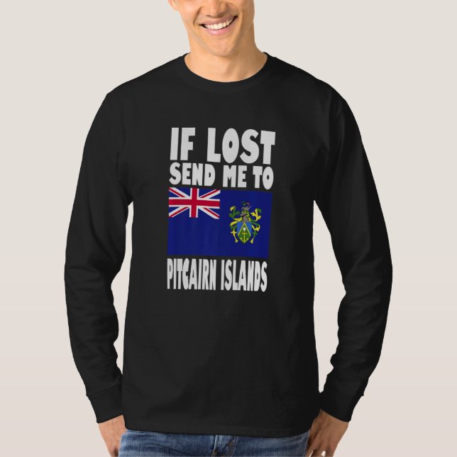 Pitcairn Islands Flag Design  If lost send me to P T-Shirt (Front)