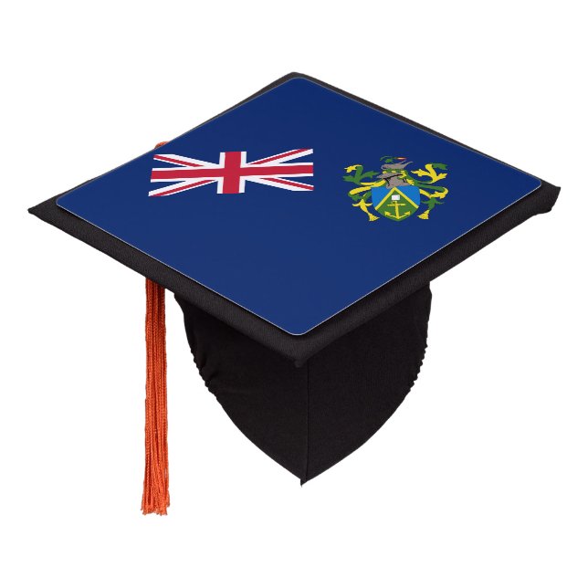 Pitcairn Islands Flag Graduation Cap Topper (Angled)