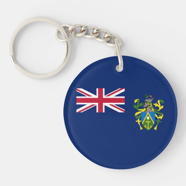 Pitcairn Islands Flag Keychain (Front)