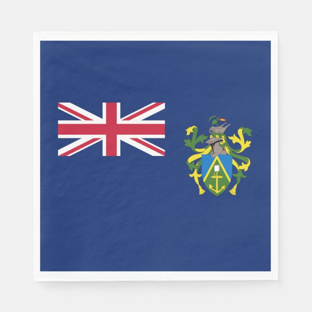 Pitcairn Islands Flag Napkins (Front)