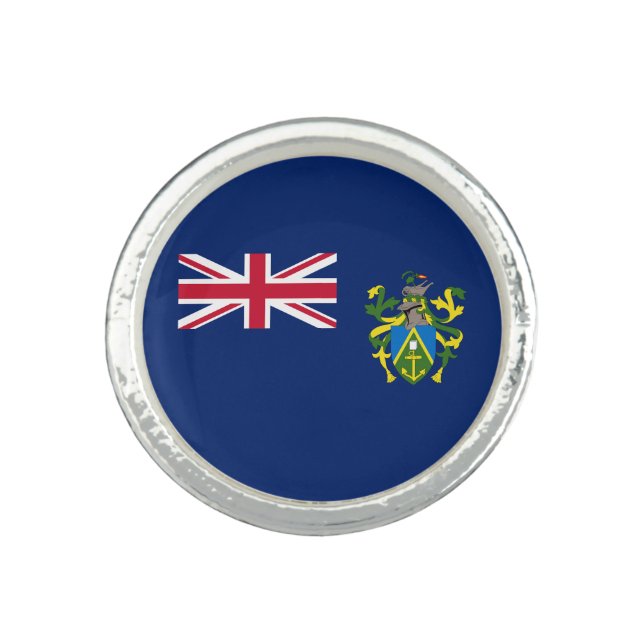 Pitcairn Islands Flag Ring (Front)