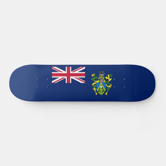 Pitcairn Islands Flag Skateboard (Horz)