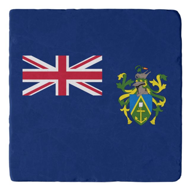 Pitcairn Islands Flag Trivet (Front)