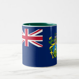 Pitcairn Islands Flag Two-Tone Coffee Mug