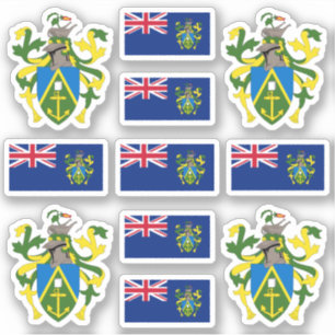 Pitcairn Islands symbols / coat of arms and flag S Sticker