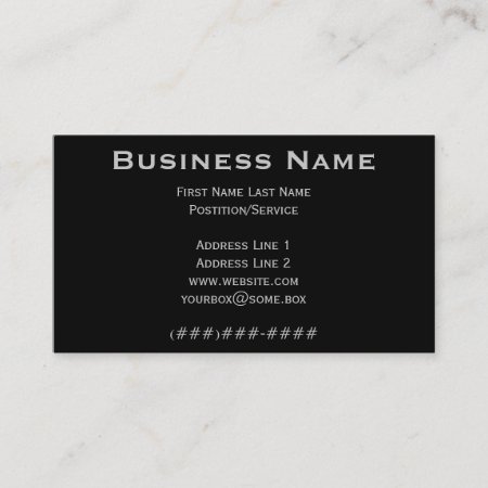 Pitch Black Business Card