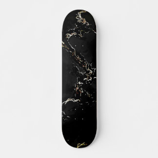 Pitch Black Desert Marble Skateboard