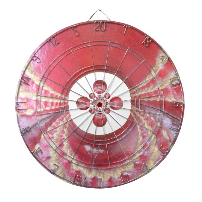 Pitch Kaleidoscope: Cricket Balls The Game's Heart Dart Board (Front)