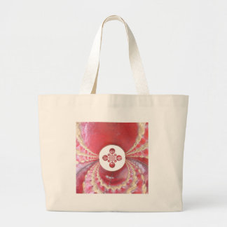 Pitch Kaleidoscope: Cricket Balls The Game's Heart Large Tote Bag