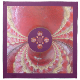 Pitch Kaleidoscope: Cricket Balls The Game's Heart Napkin