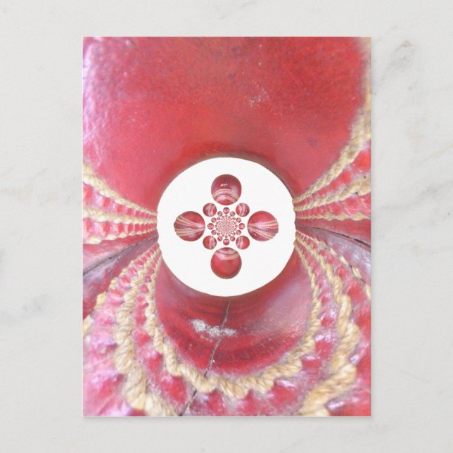 Pitch Kaleidoscope: Cricket Balls The Game's Heart Postcard (Front)