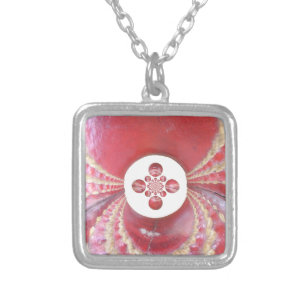 Pitch Kaleidoscope: Cricket Balls The Game's Heart Silver Plated Necklace