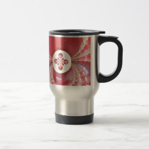 Pitch Kaleidoscope: Cricket Balls The Game's Heart Travel Mug