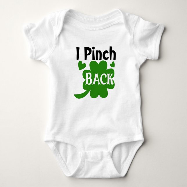 Pitch Me On My Back  Baby Bodysuit (Front)