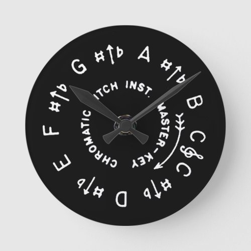 Pitch Pipe Round Clock