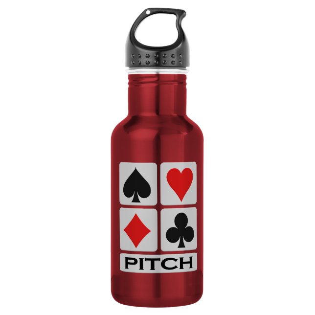 Pitch Player custom Water Bottle (Front)