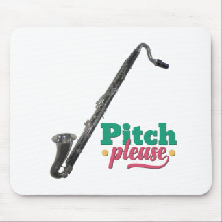 Pitch Please: Bass Clarinet Mouse Pad