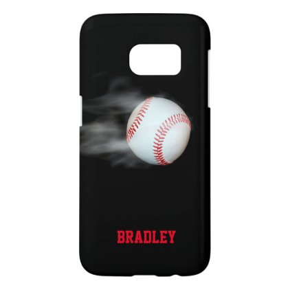 Pitch The Ball Baseball Team Player Personalized Samsung Galaxy S7 Case