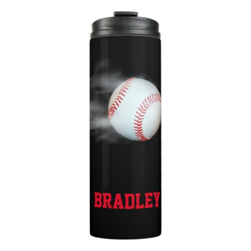 Pitch The Ball Baseball Team Player Personalized Thermal Tumbler