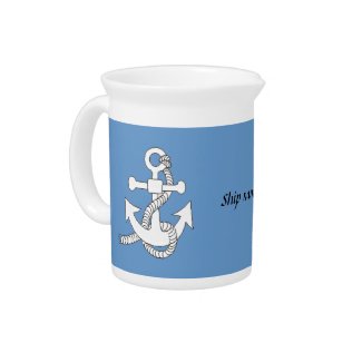 Pitcher - Anchor with ship name