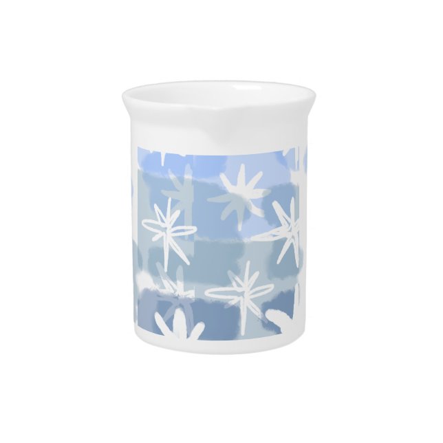 Pitcher ceramic  -elegance winter  (Front)