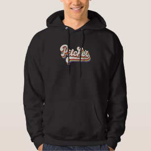 Pitcher Lgbt Rainbow Flag Gay Pride Hoodie
